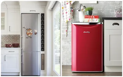 9 идей, которые позволят вместить холодильник в условиях маленькой кухни