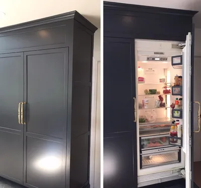 Как спрятать холодильник: 8 гениальных идей | ivd.ru