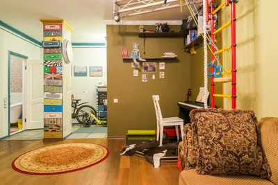 Гостиная и детская в одной комнате (16 фото), дизайн интерьера гостиной  совмещенной с детской в одной комнате | Houzz Россия