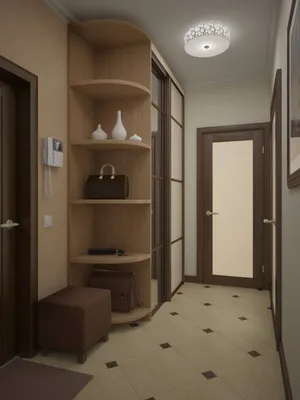 Какой выбрать дизайн прихожей в двухкомнатной квартире - отделка, свет и  декорирование👥