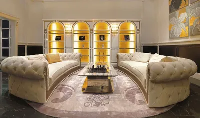 Дизайн гостиной с двумя диванами