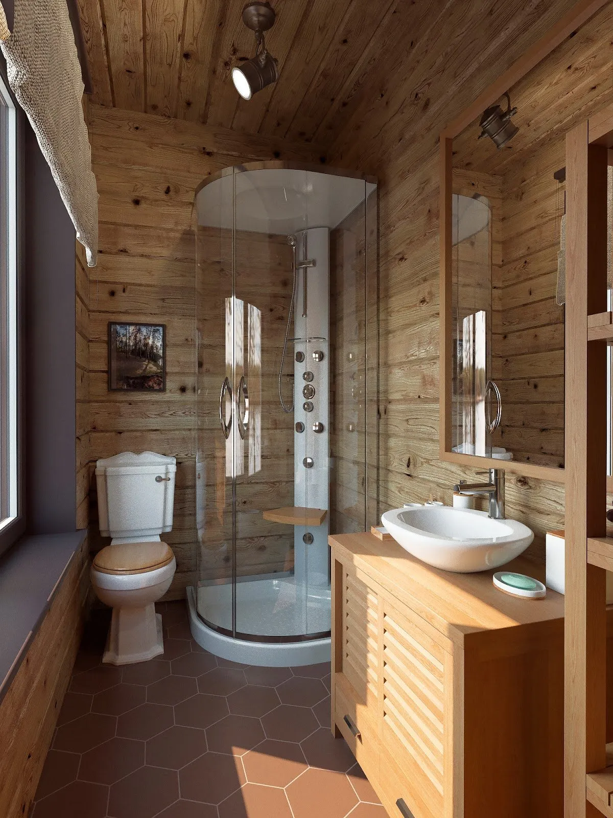 Как сделать ванную комнату в деревянном доме