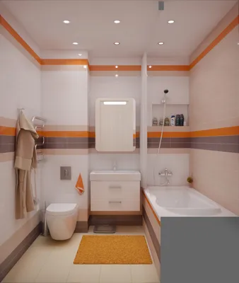 Дизайн ванной и санузла 4 кв м » Картинки и фотографии дизайна квартир,  домов, коттеджей