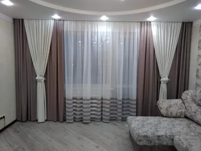 Ночные шторы в гостиную - 64 фото