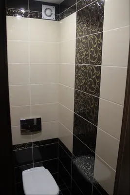 Ванная и туалет в панельном доме 121 серии, керамическая плитка, мозаика —  Идеи ремонта