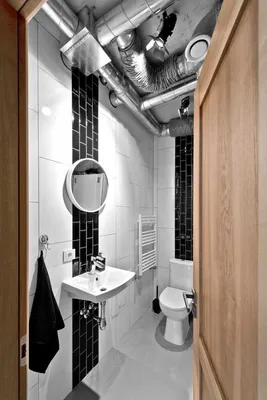 Черно-белая ванная комната: дизайн, фото. Как оформить дизайн черно-белой  ванной комнаты, чтобы получилось стильно и не скучно