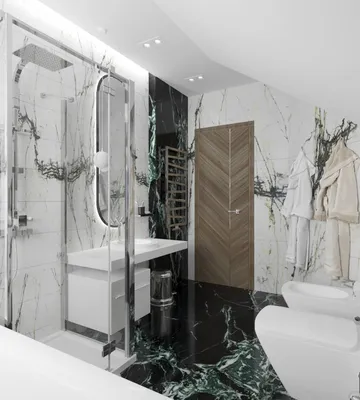 ванная в черно-белом цвете, дизайн санузла | Комнатные украшения, Дизайн,  Ванная