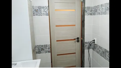 Полная установка межкомнатной двери в ванной комнате своими руками. -  YouTube