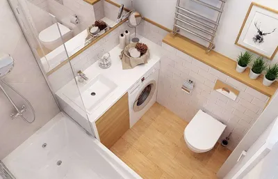 Совмещенный санузел в хрущевке [47 ФОТО], ремонт, дизайн и отделка ванной и  туалета маленького размера, варианты объединения.