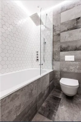Форма плитки (шестиугольники) | Современная ванная, Реконструкция ванной,  Дизайн плитки в ванной