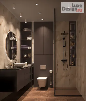 Дизайн интерьера ванной \"Санузел в современном стиле\" | Портал  Люкс-Дизайн.RU