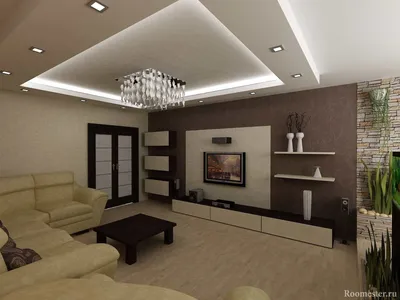 Дизайн квадратной гостиной комнаты - примеры интерьера