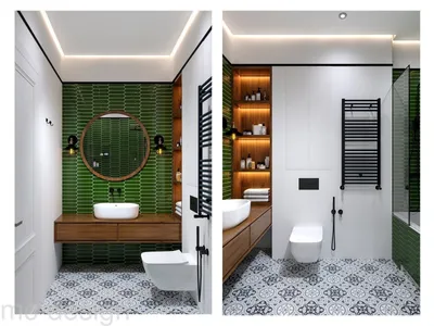 Проект душевой комнаты с туалетом - 66 фото