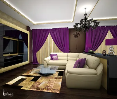 Дизайн интерьера гостиной в стиле Арт Деко | LineDesign
