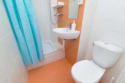 Туалет в комнате общежития - 92 фото