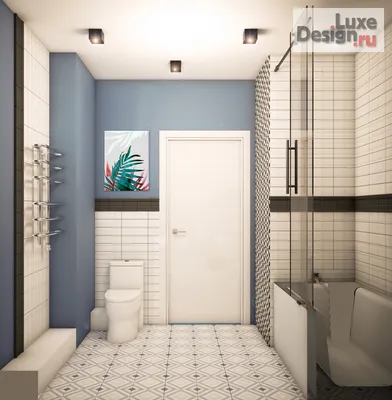 Дизайн интерьера ванной - Санузел в скандинавском стиле