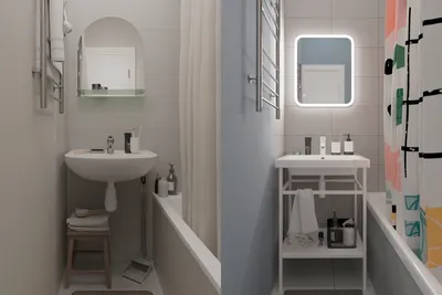 Обновленная ванная в скандинавском стиле – готовое решение в  интернет-магазине Леруа Мерлен Волжский