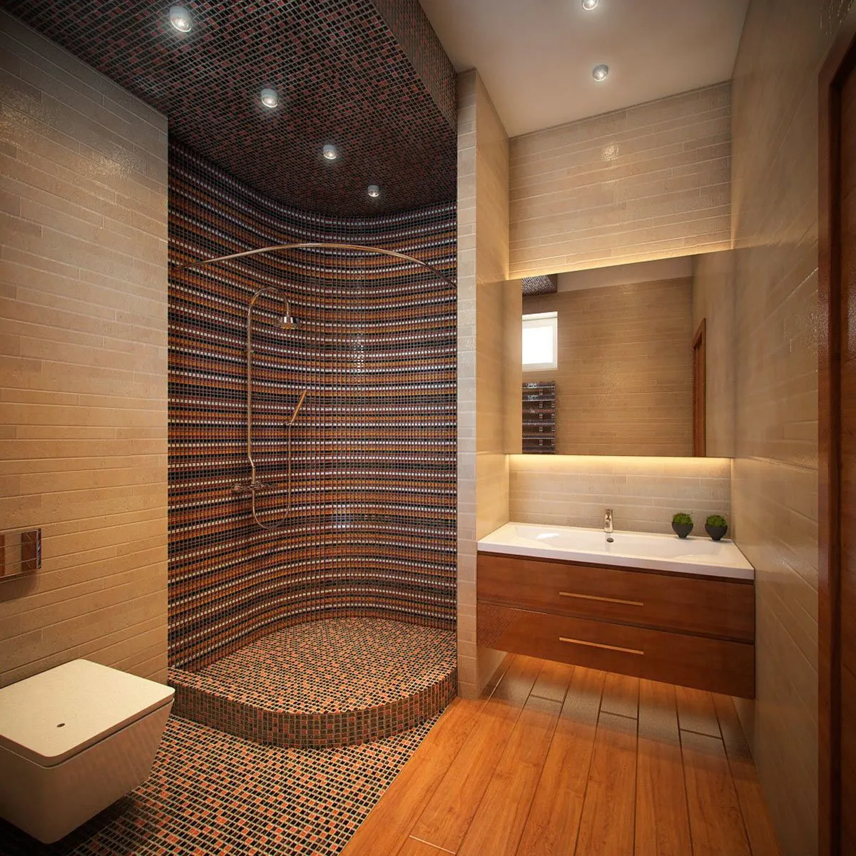 Как продумать дизайн маленькой ванной комнаты