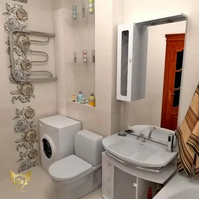 Ванна совмещенная с туалетом в хрущевке - 72 фото