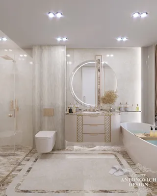 Элегантная ванная хозяев в Канаде ⋆ Студия дизайна элитных интерьеров  Luxury Antonovich Design