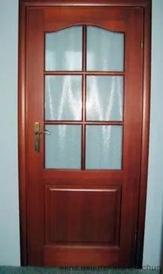Двери межкомнатные деревянные со стеклом - 57 фото