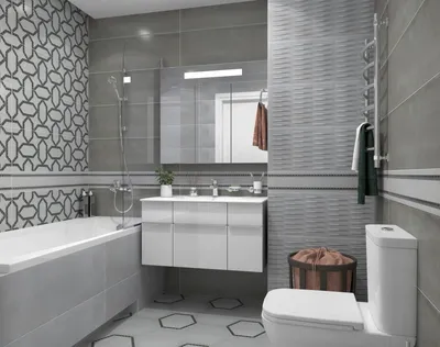 Светло серая ванная комната дизайн - 68 фото
