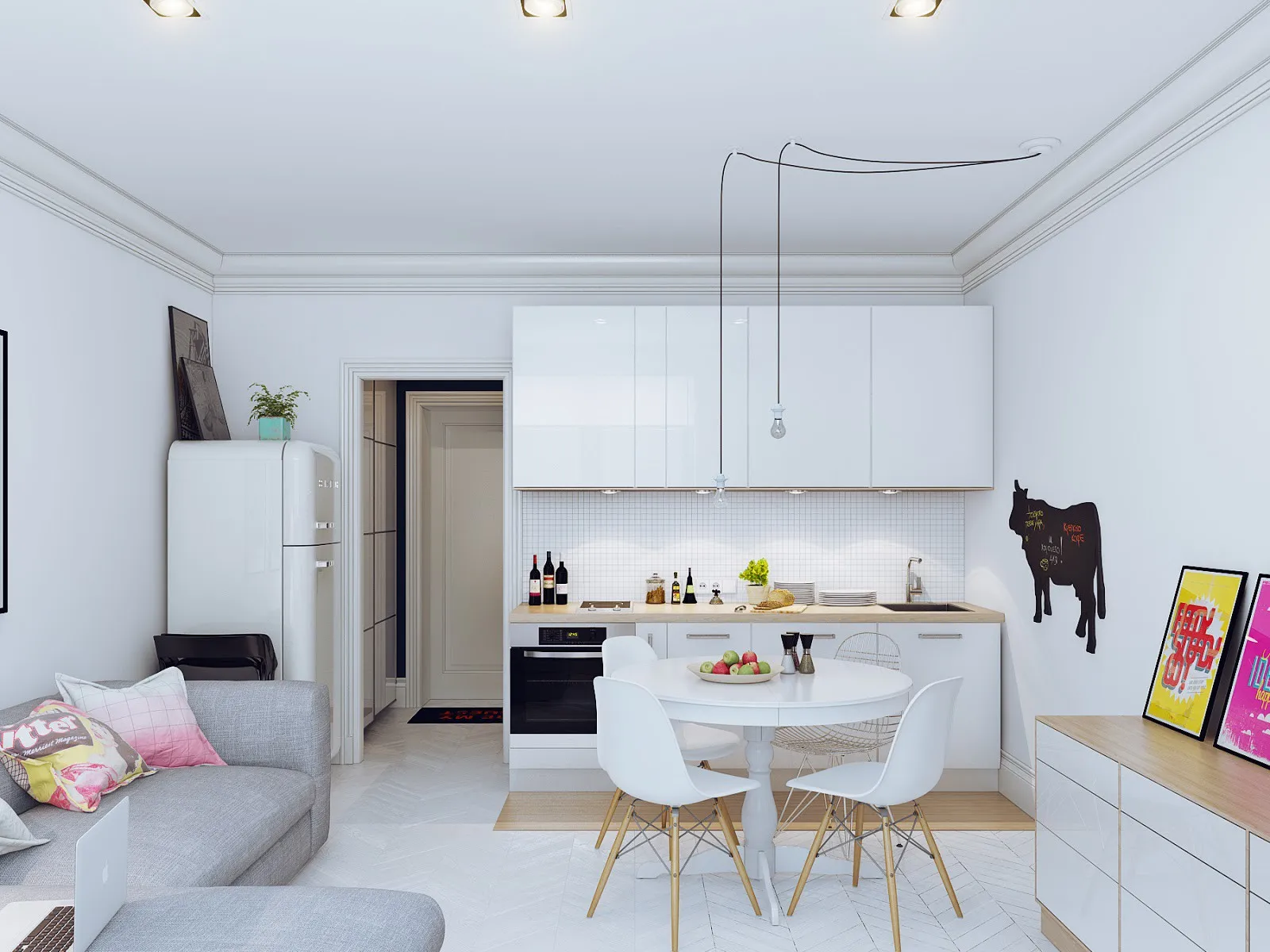 Маленькая кухня-гостиная (56 фото) на 10-11 кв. м: дизайн совмещенной площади, интерьер квартиры 9-28 квадратов