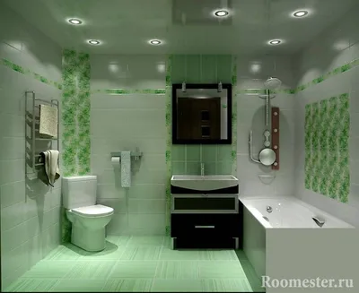 Дизайн санузла совмещенного с ванной - 30 фото