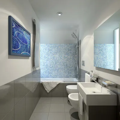Ремонт совмещенного санузла: фото ванных комнат