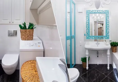 Удачные примеры переделки ванной и туалета, ремонт санузлов: фото до и после