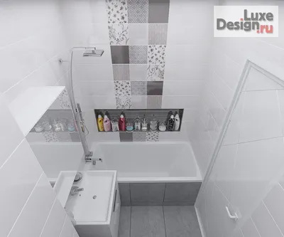 Дизайн интерьера ванной \"Санузел в 2-х комнатной квартире г.Москва\" |  Портал Люкс-Дизайн.RU
