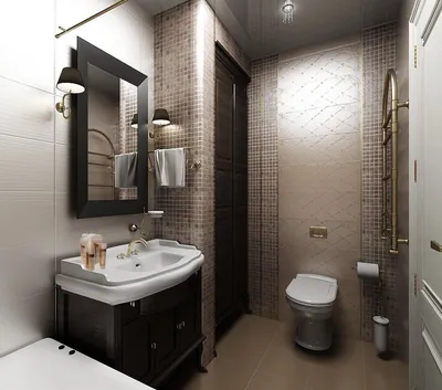 Дизайн ванной комнаты с туалетом (66 фото)