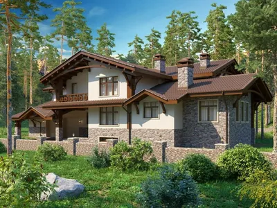 Проект дома для большой семьи в стиле шале | Proekty.ru | Дзен