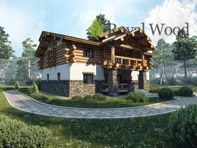 Проект деревянного дома в стиле шале \"Савона\" - 200м² - Royal wood
