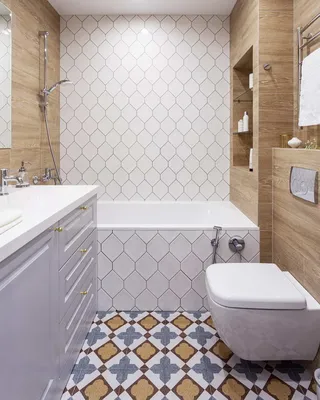 Керамическая плитка в ванную комнату 2023. 100 идей от дизайнеров