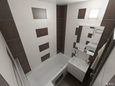 Ремонт ванной комнаты в панельном доме - 60 фото
