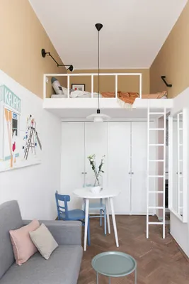 Невероятная квартира размером с комнату в Варшаве (23 кв. м) 〛 ◾ Фото ◾  Идеи ◾ Дизайн