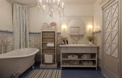 Оформляем ванную комнату в стиле прованс