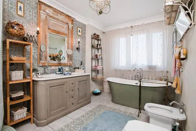 Ванная комната в ретро стиле - 68 фото