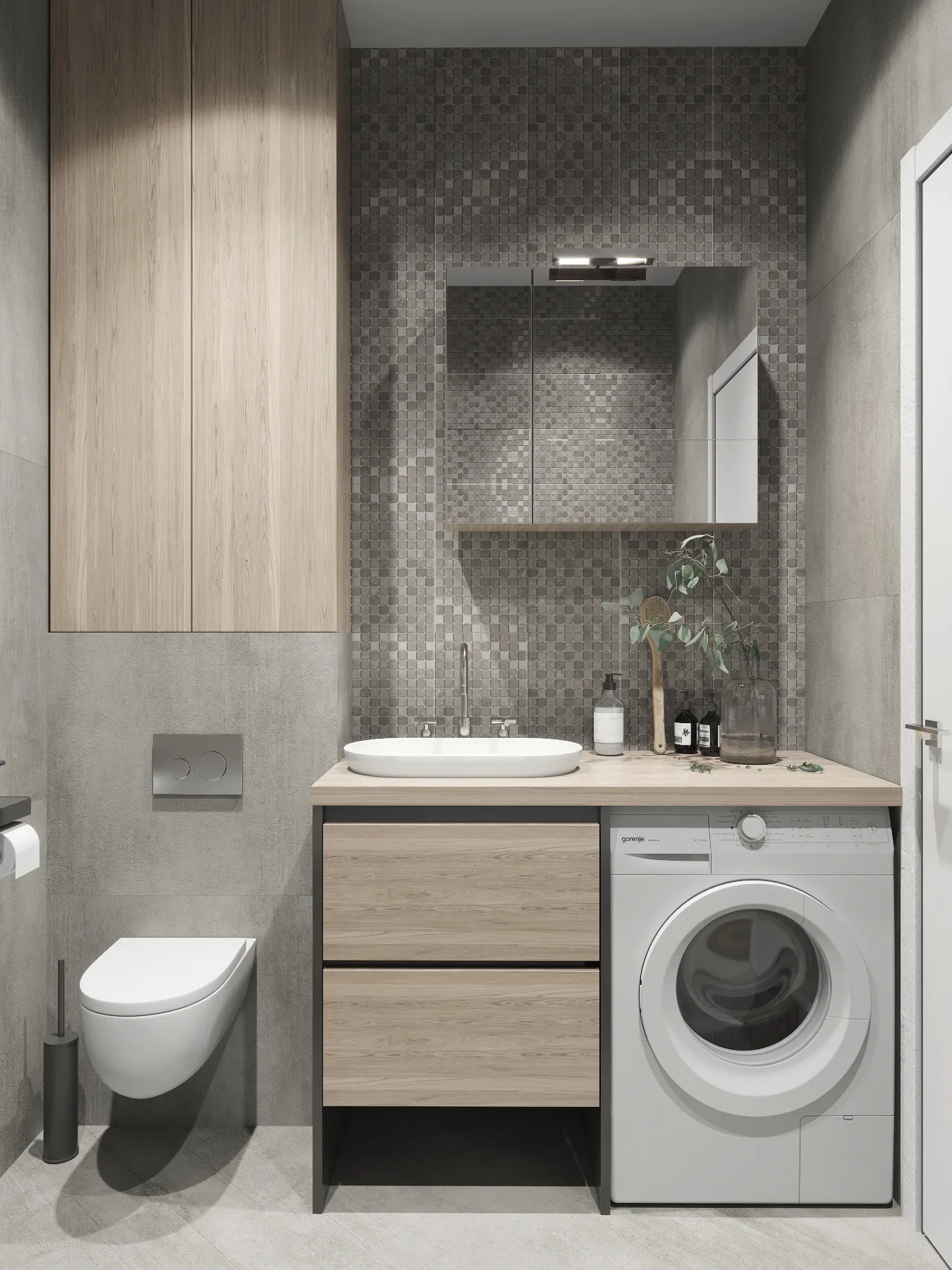 Мозаика для ванной комнаты (реальные фото)