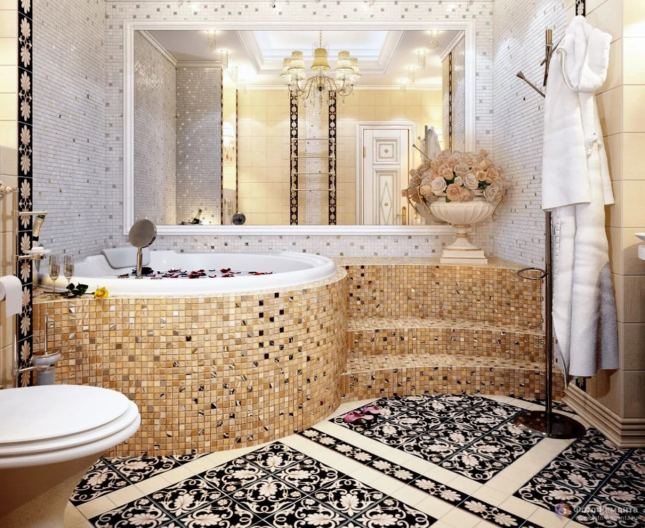 Преимущества использования мозаичного дизайна в вашей ванной комнате