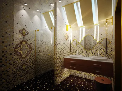 Мозаика в ванной: секреты дизайна интерьера и 75 фото идей
