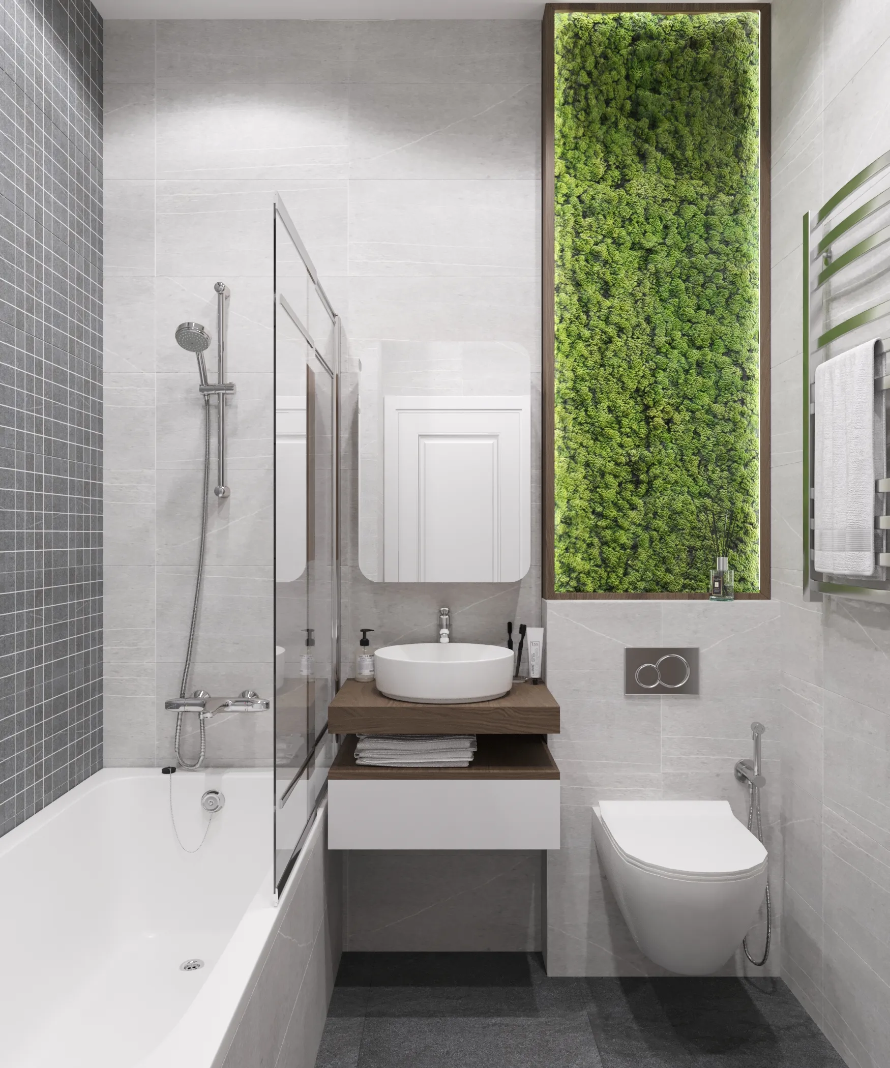 Дизайн мозаики в ванной: искусство создания очаровательной комнаты [82 фото]