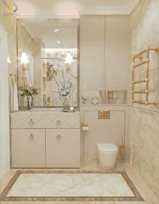 Дизайн классической ванны с красивой плиткой и мебелью. 28 фото дизайна  ванных комнат