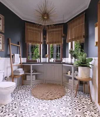 Туалеты в стиле лофт – 135 лучших фото-идей дизайна интерьера туалета |  Houzz Россия