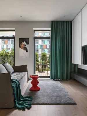 Панорамные окна в гостиной: 40 примеров | myDecor
