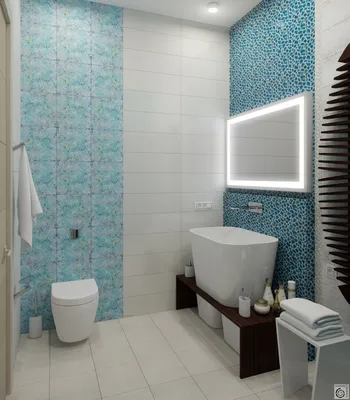 Дизайн ванных комнат и санузлов. 3D визуализации проектов. Готовые решения.