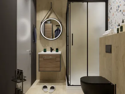 Тёмные линии в небольшой ванной – готовое решение в интернет-магазине Леруа  Мерлен Москва
