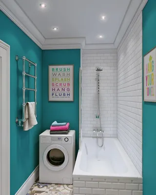 Дизайн ванной: 10 удобных способов разместить стиральную машину