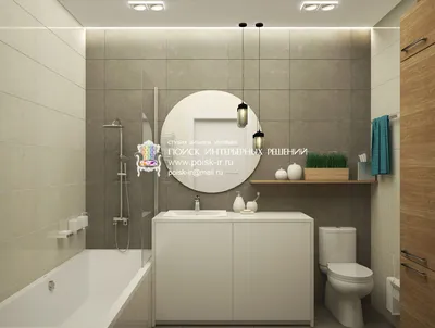 Ванные подсветка потолка - Дизайн ванных